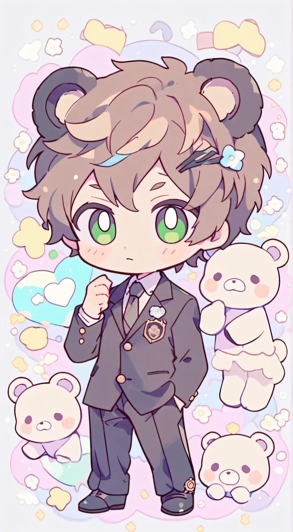 ai character: Teddy background
