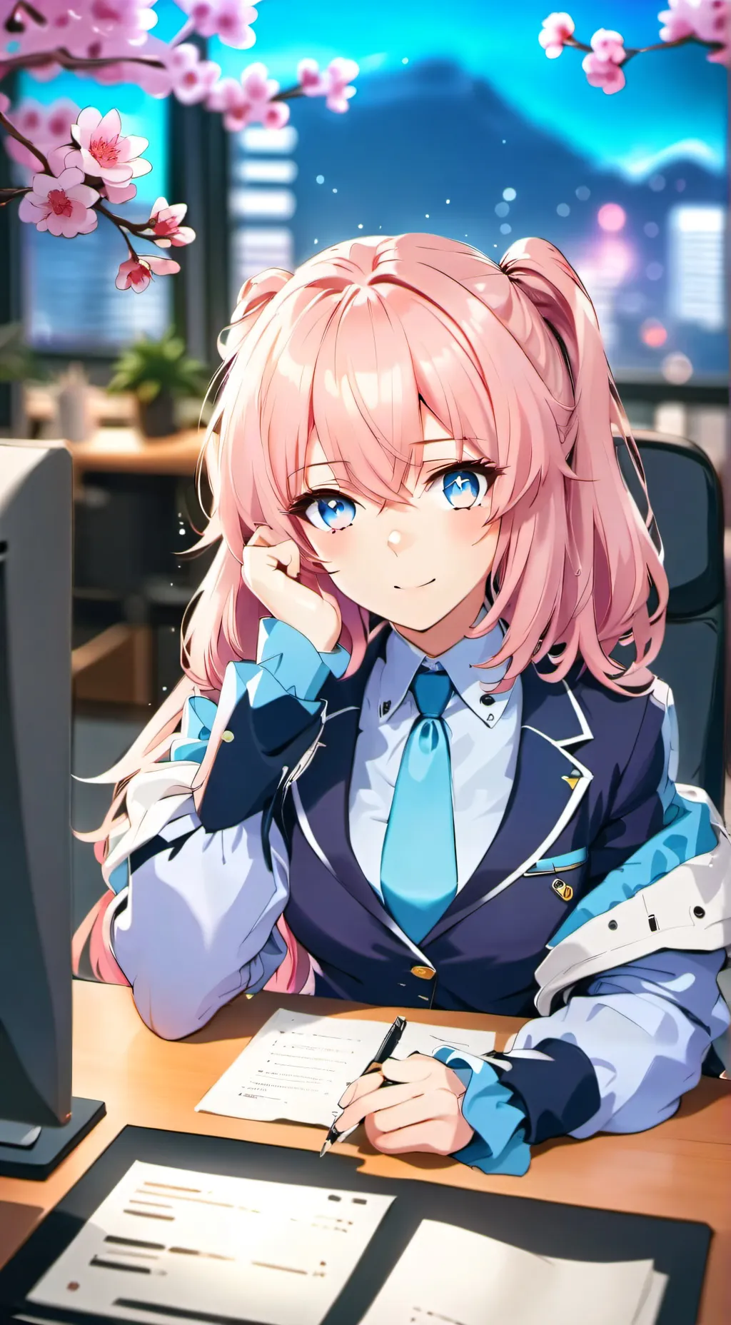 ai character: Aurora background