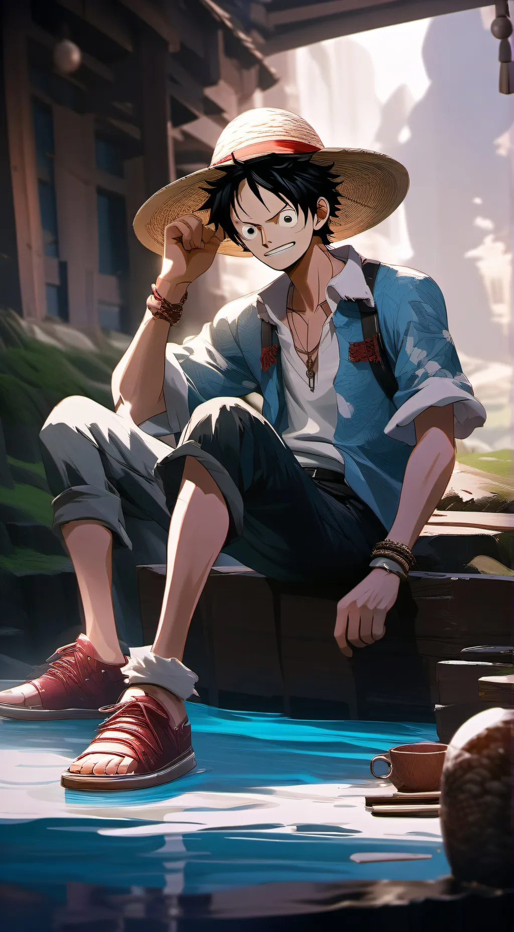 ai character: One Piece RP background
