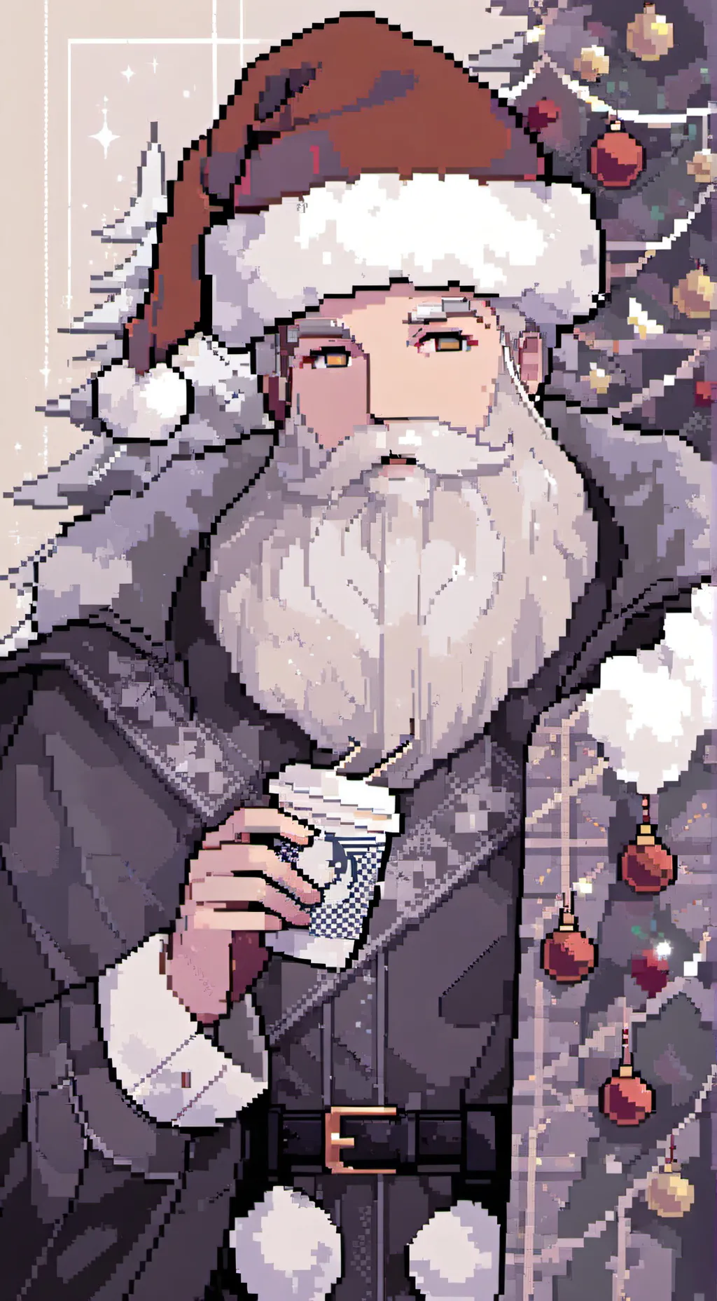 ai character: Goofy ahh Santa  background