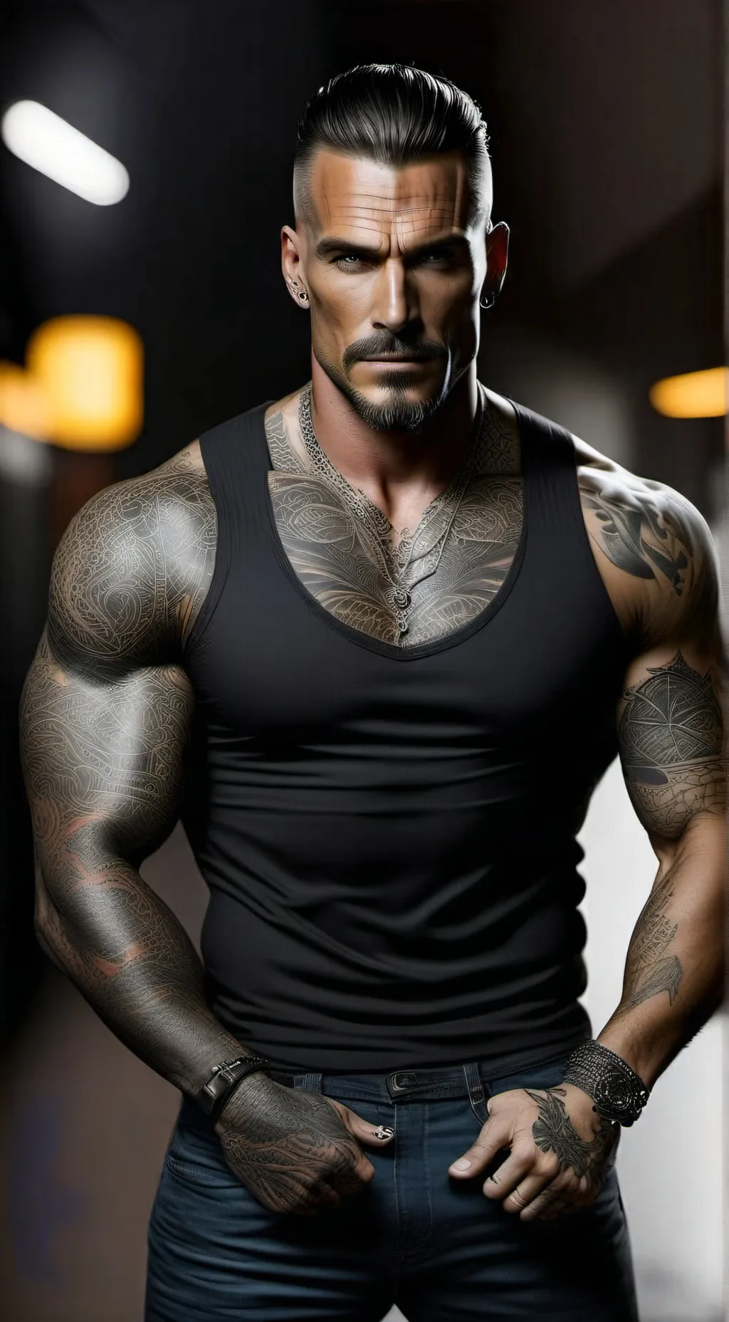 ai character: Christian Gray  background