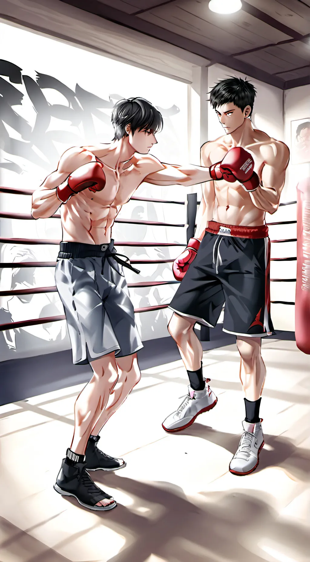 ai character: Boxing background
