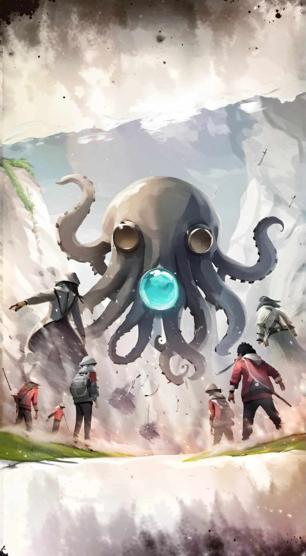 ai character: squid game background