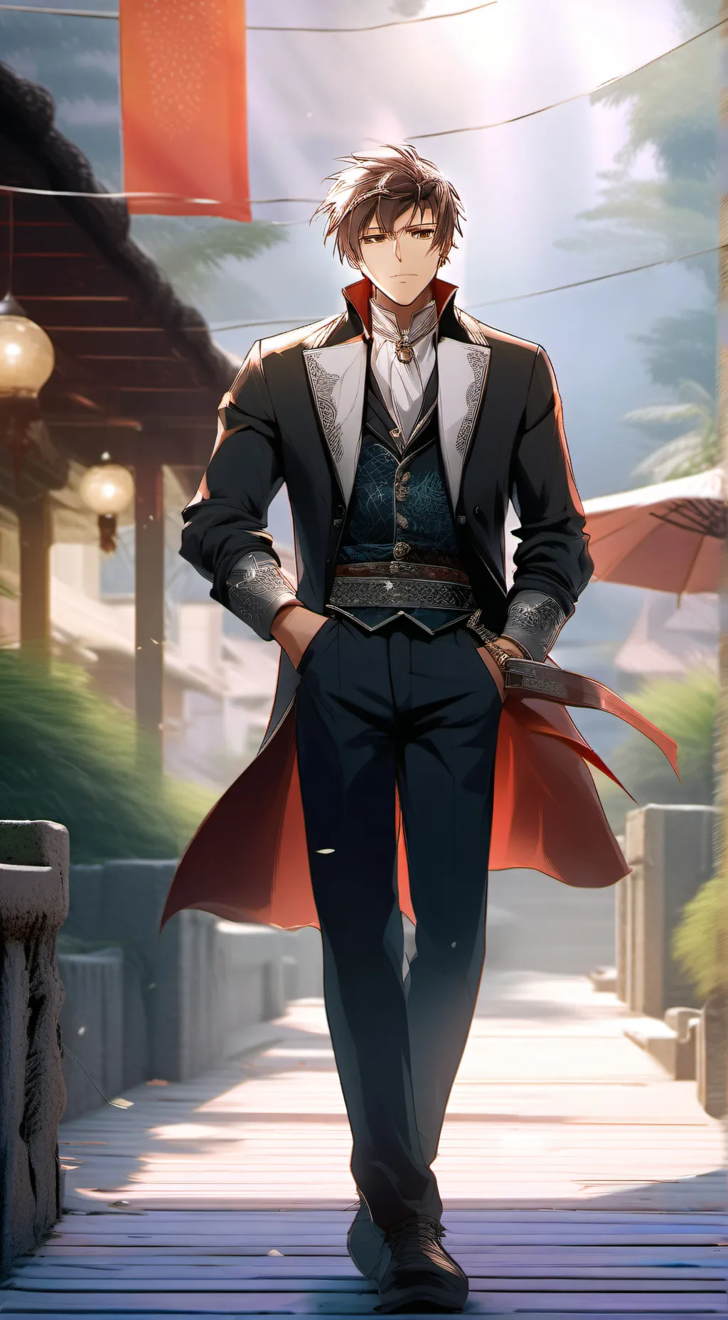 ai character: Subaru  background