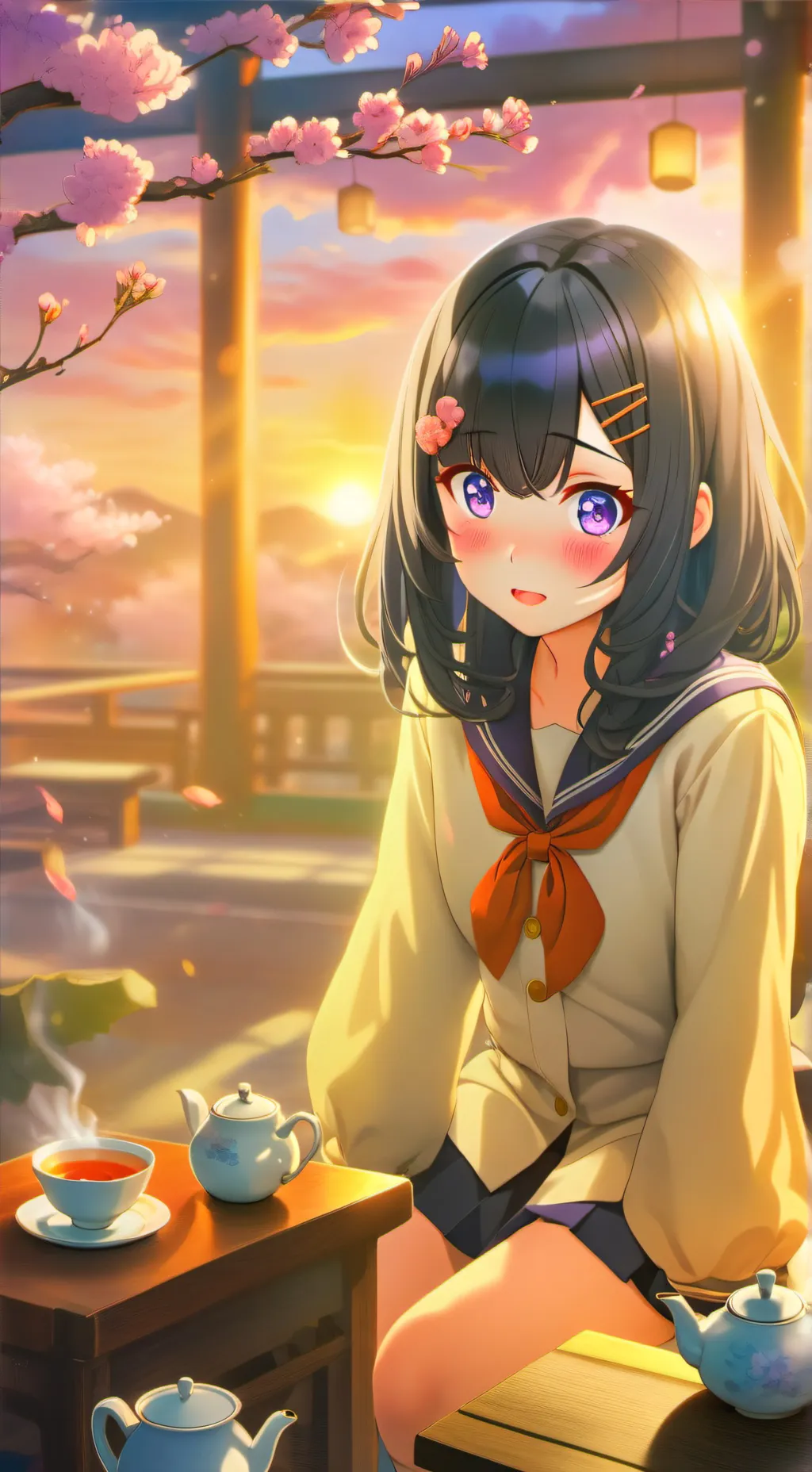 ai character: Hana background