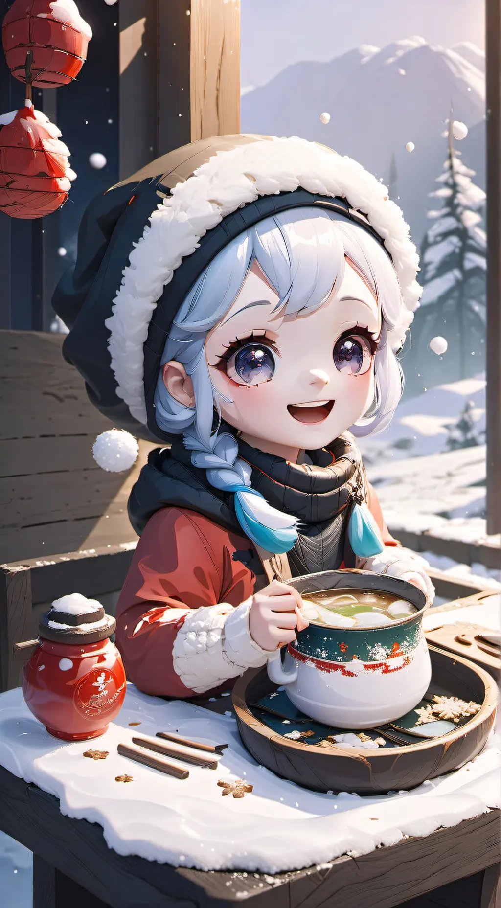 ai character: okiedokieping  background