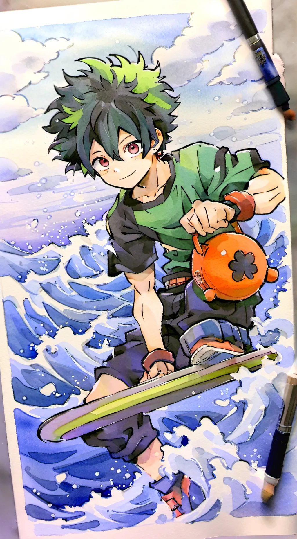 ai character: deku hybrid background