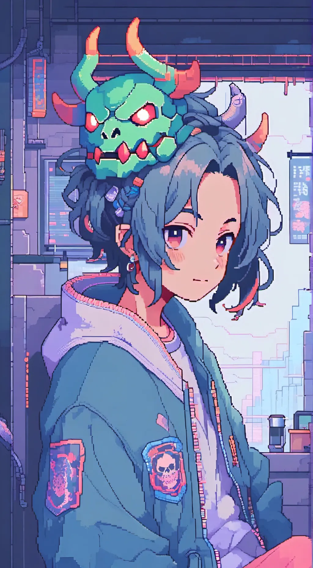 ai character: Demon Slayer💖🦋 background