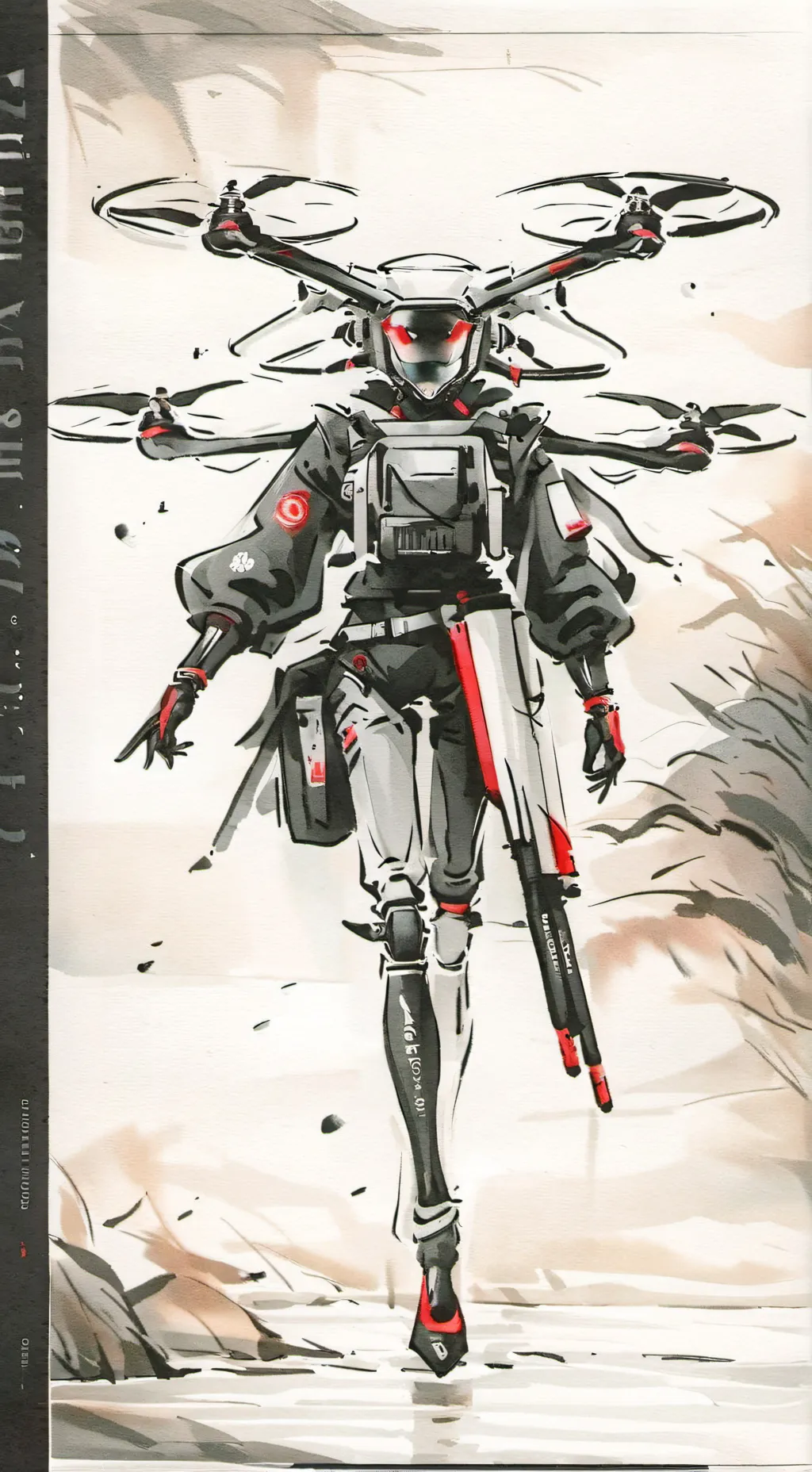 ai character: ms x md background