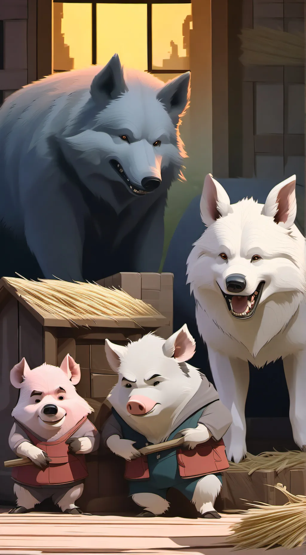 ai character: 3 little pigs pt.2 background