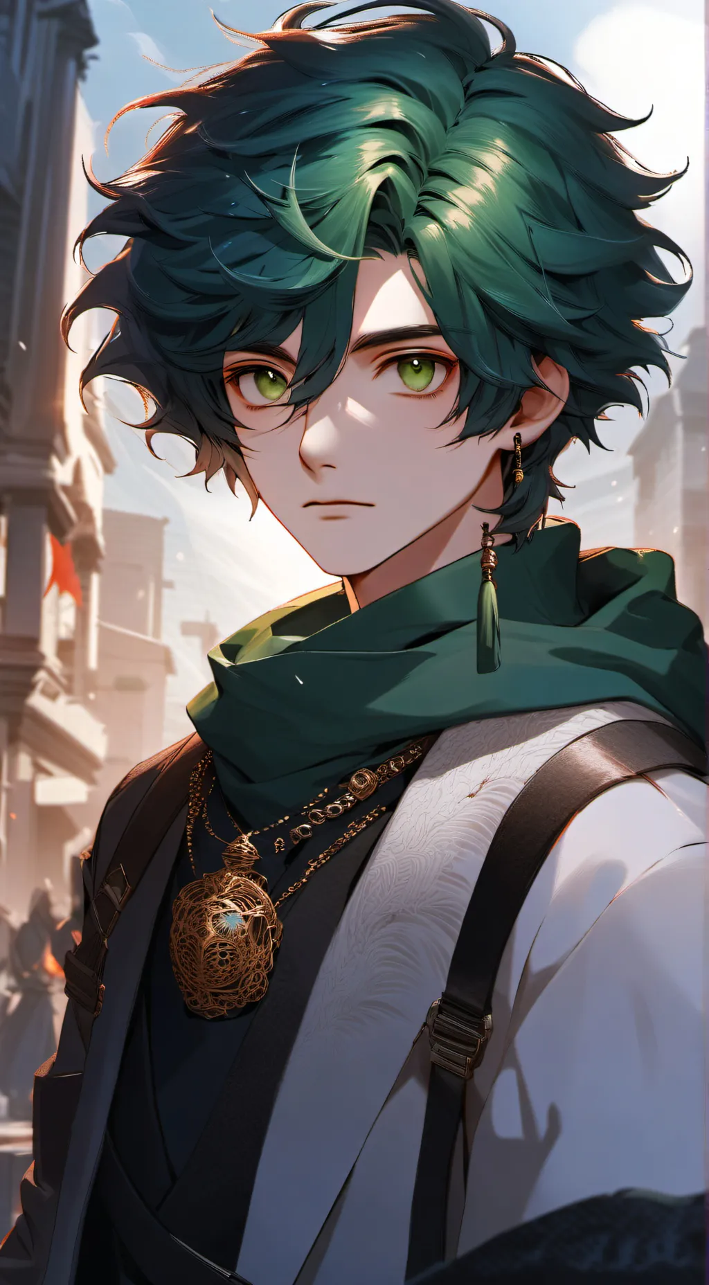 ai character: izuku midoriya  background