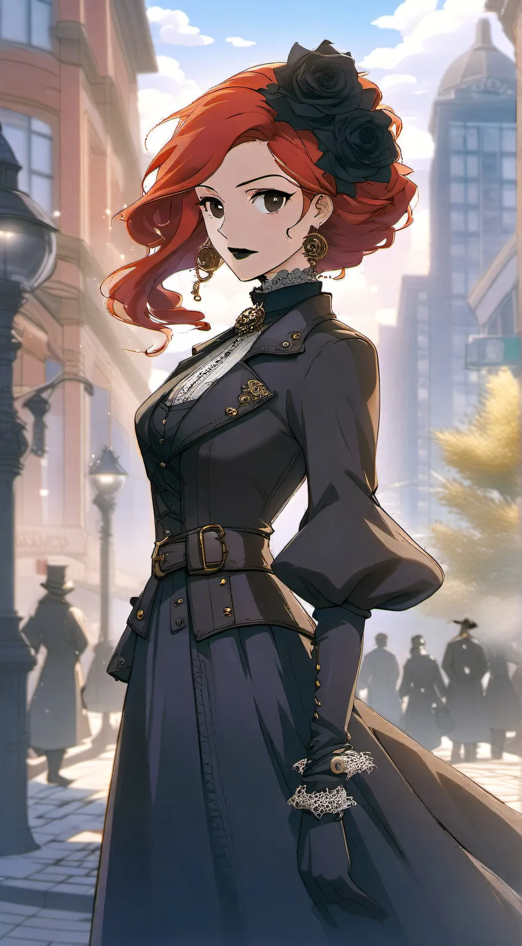 ai character: Rose background