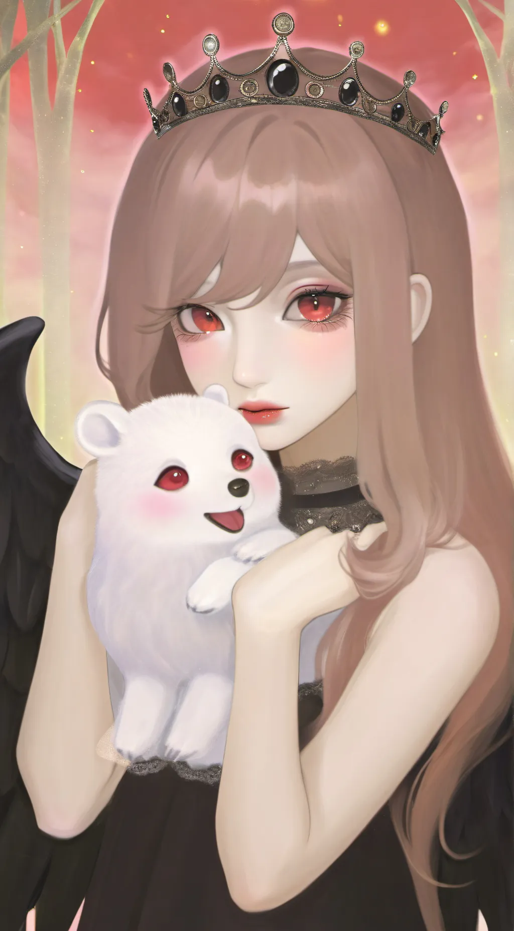 ai character: queen background