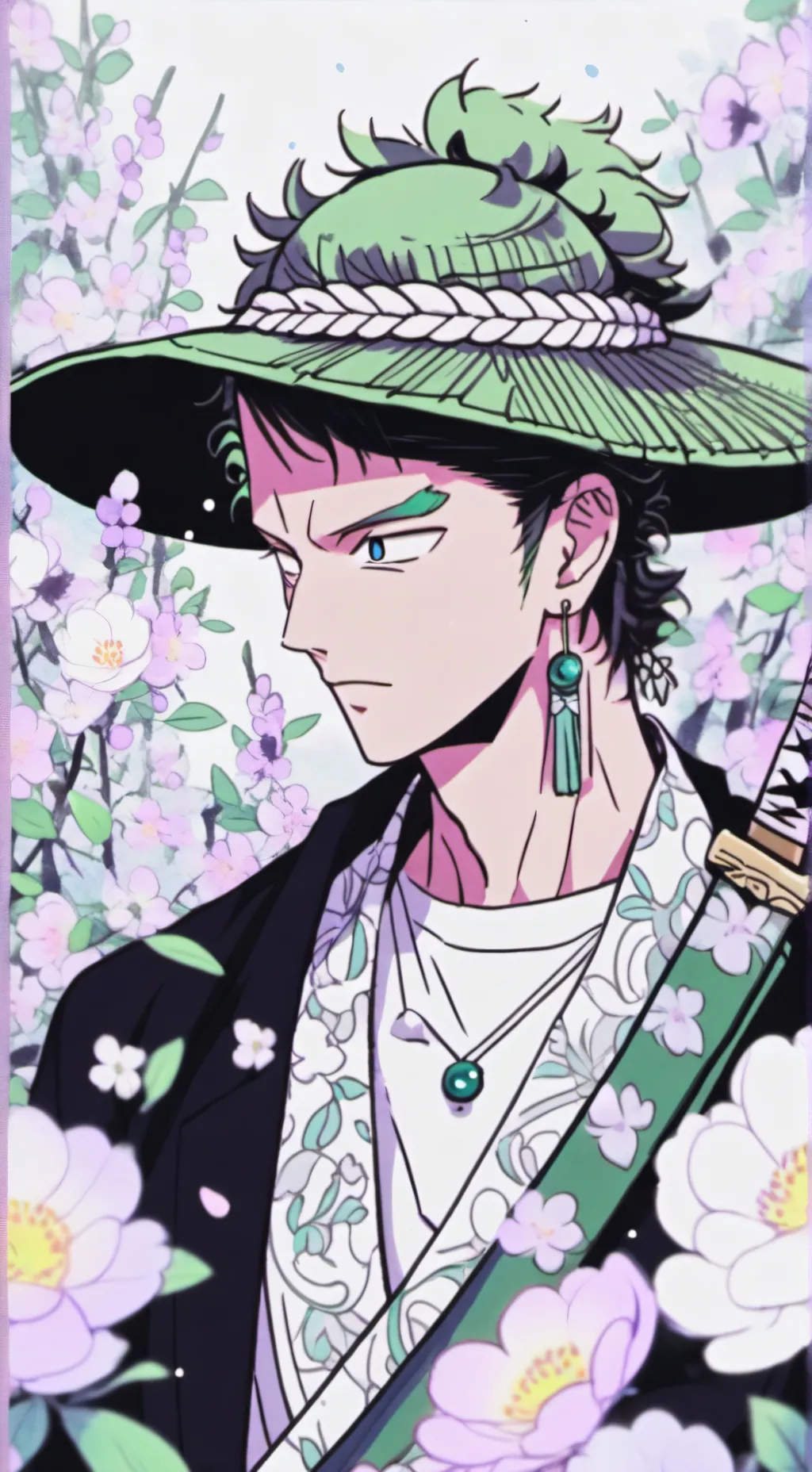 ai character: Ronoa Zoro  background