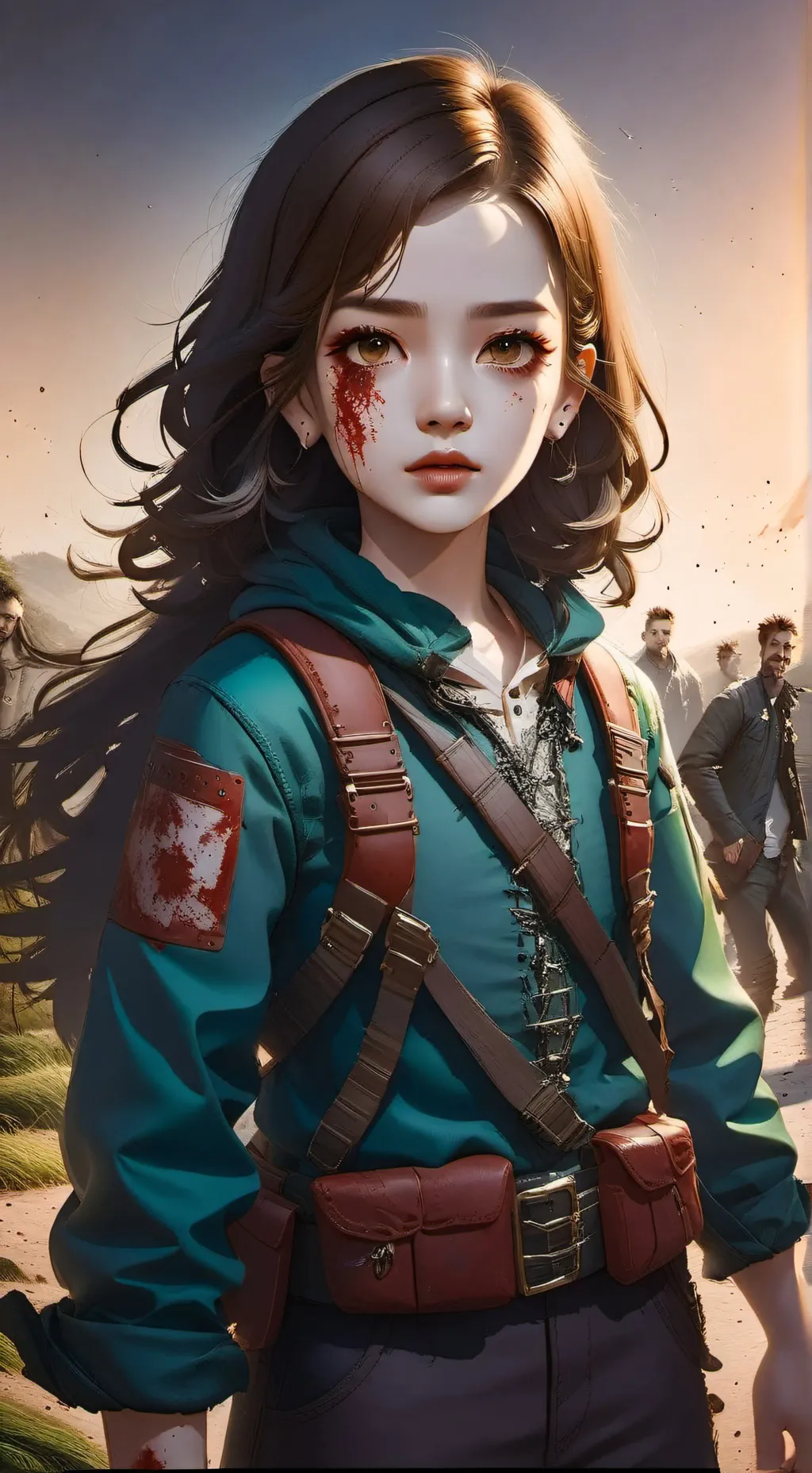 ai character: Zombie apocalypse background