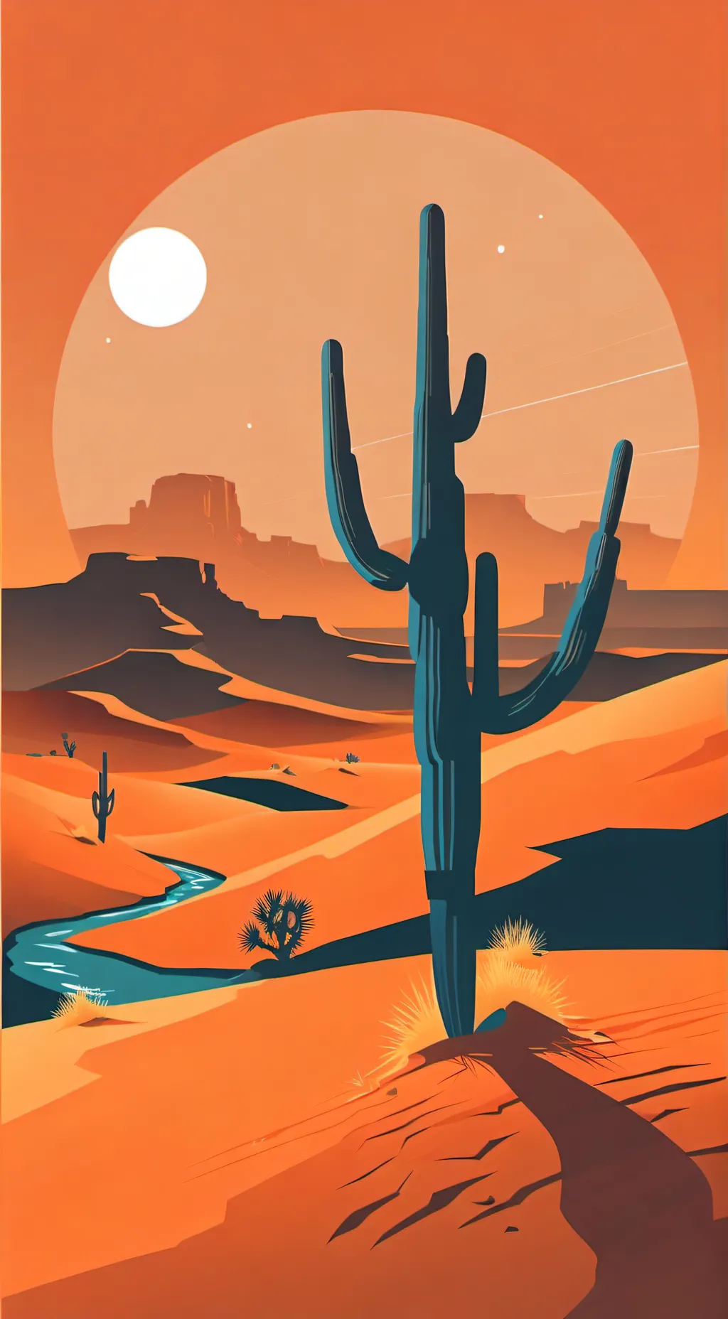 ai character: Desert Duo background