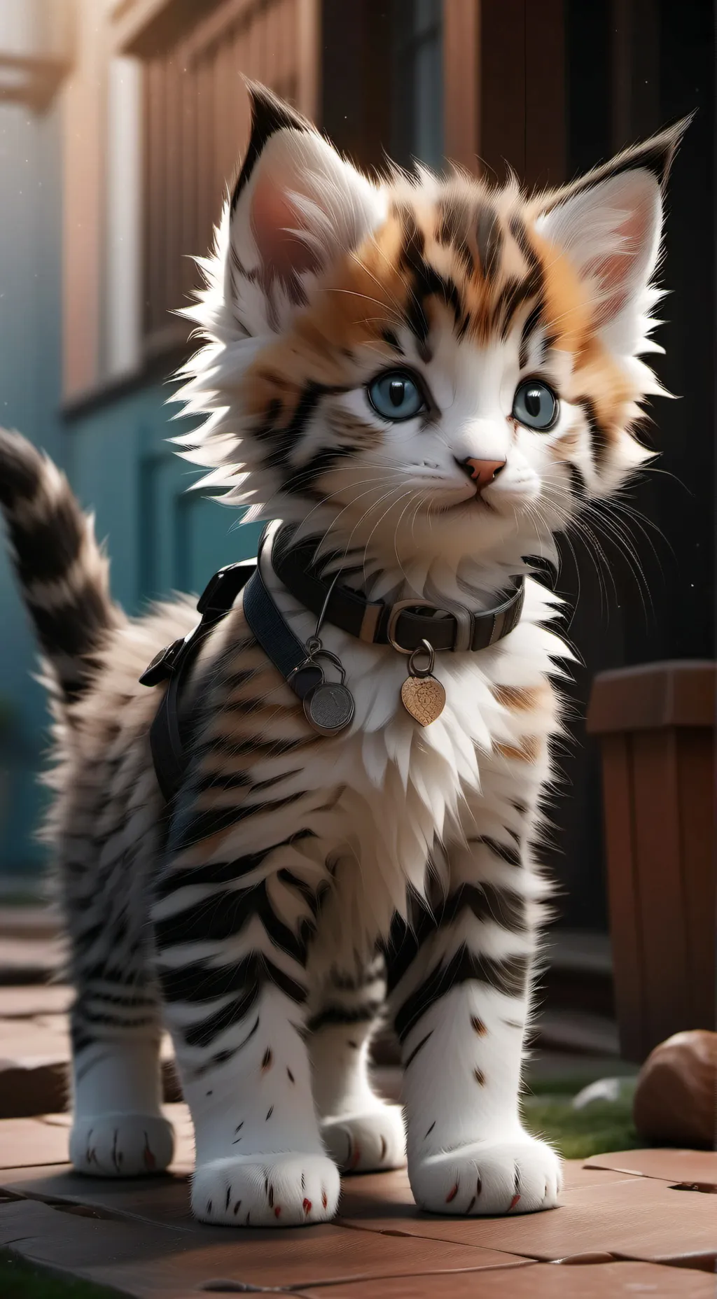 ai character: kitten background