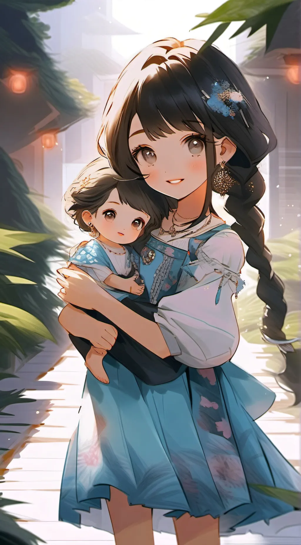 ai character: Mia and May background