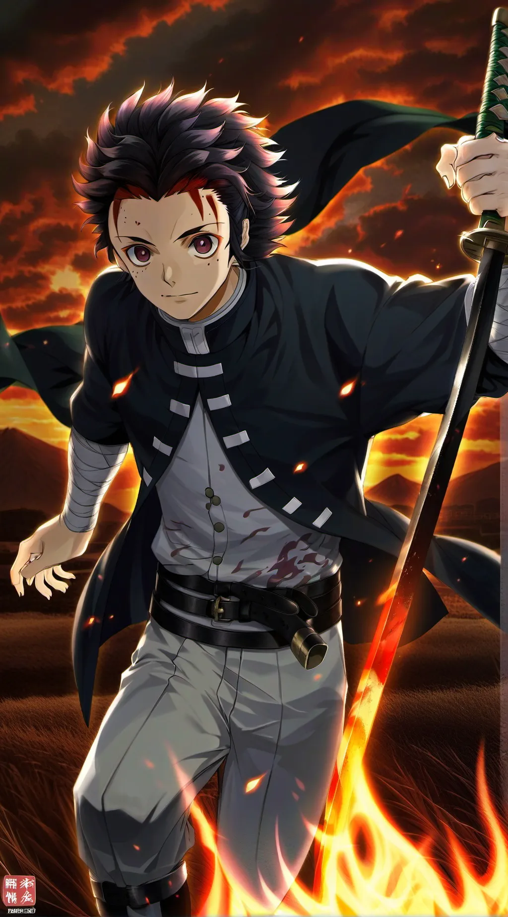ai character: Tanjiro background