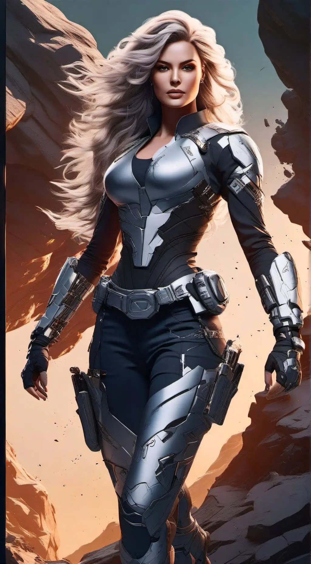 ai character: Fabiana Santa  background