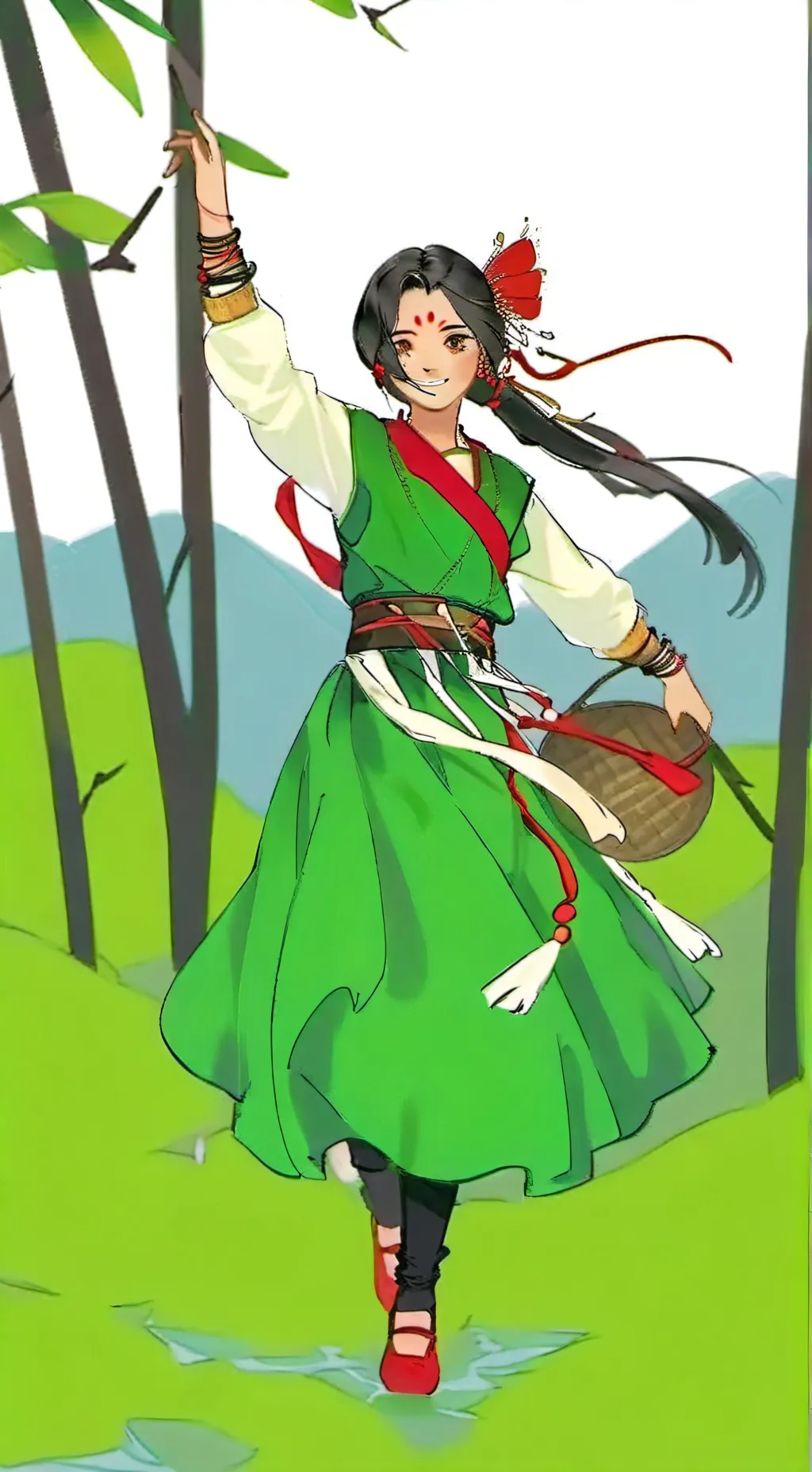 ai character: MiuOran Alura. background