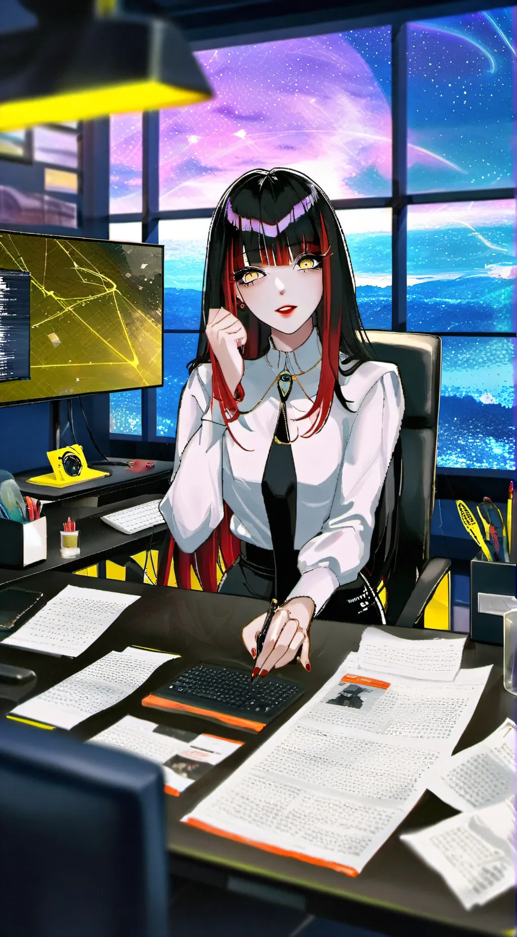 ai character: Himiko background