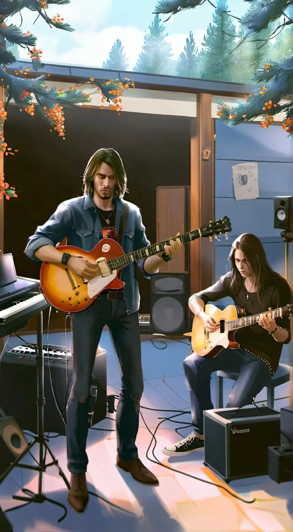 ai character: Dave grohl background