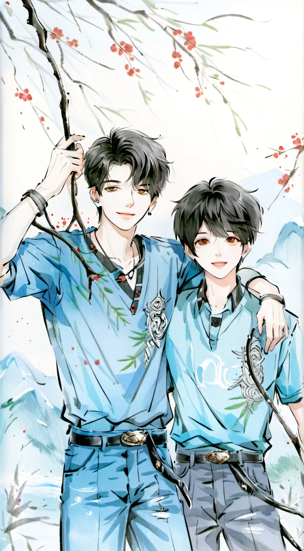 ai character: paxton and ash background