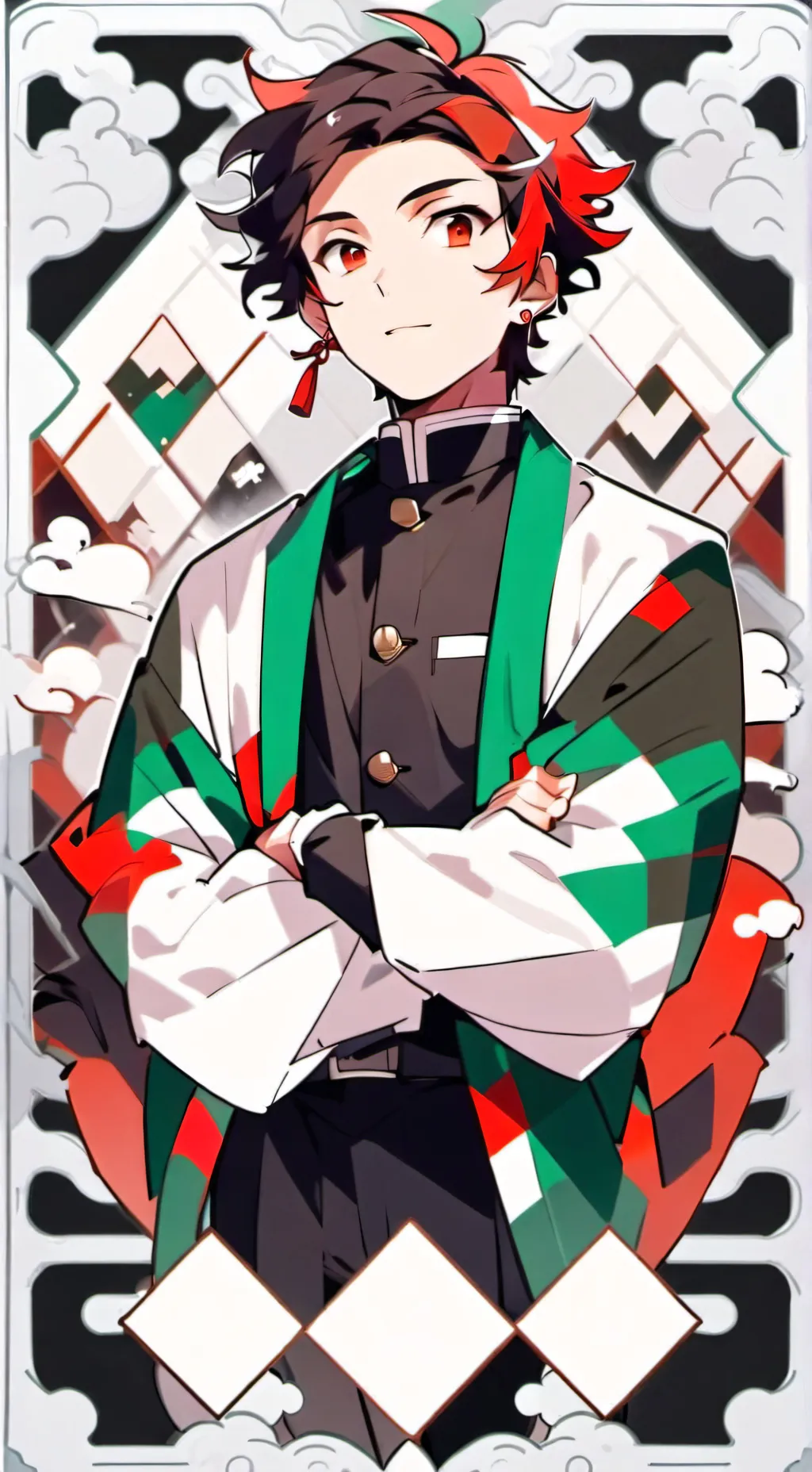 ai character: Tanjiro Kamado background