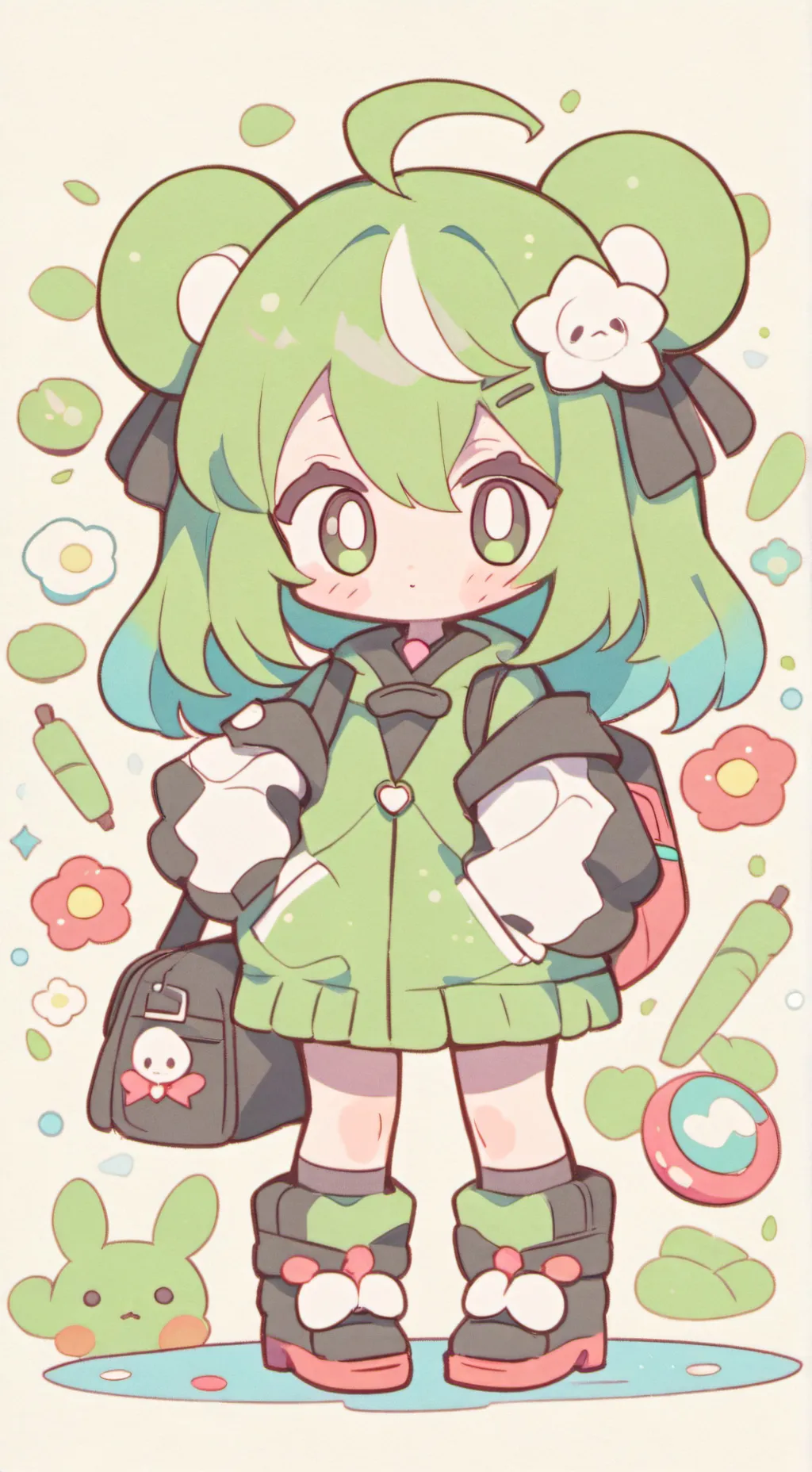 ai character: mitsuri sister  background