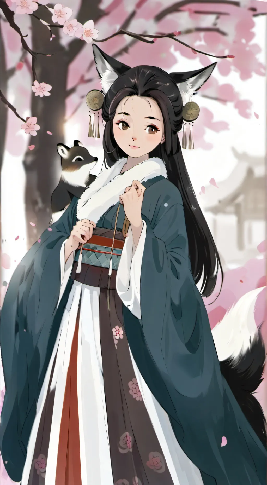 ai character: Cherry background