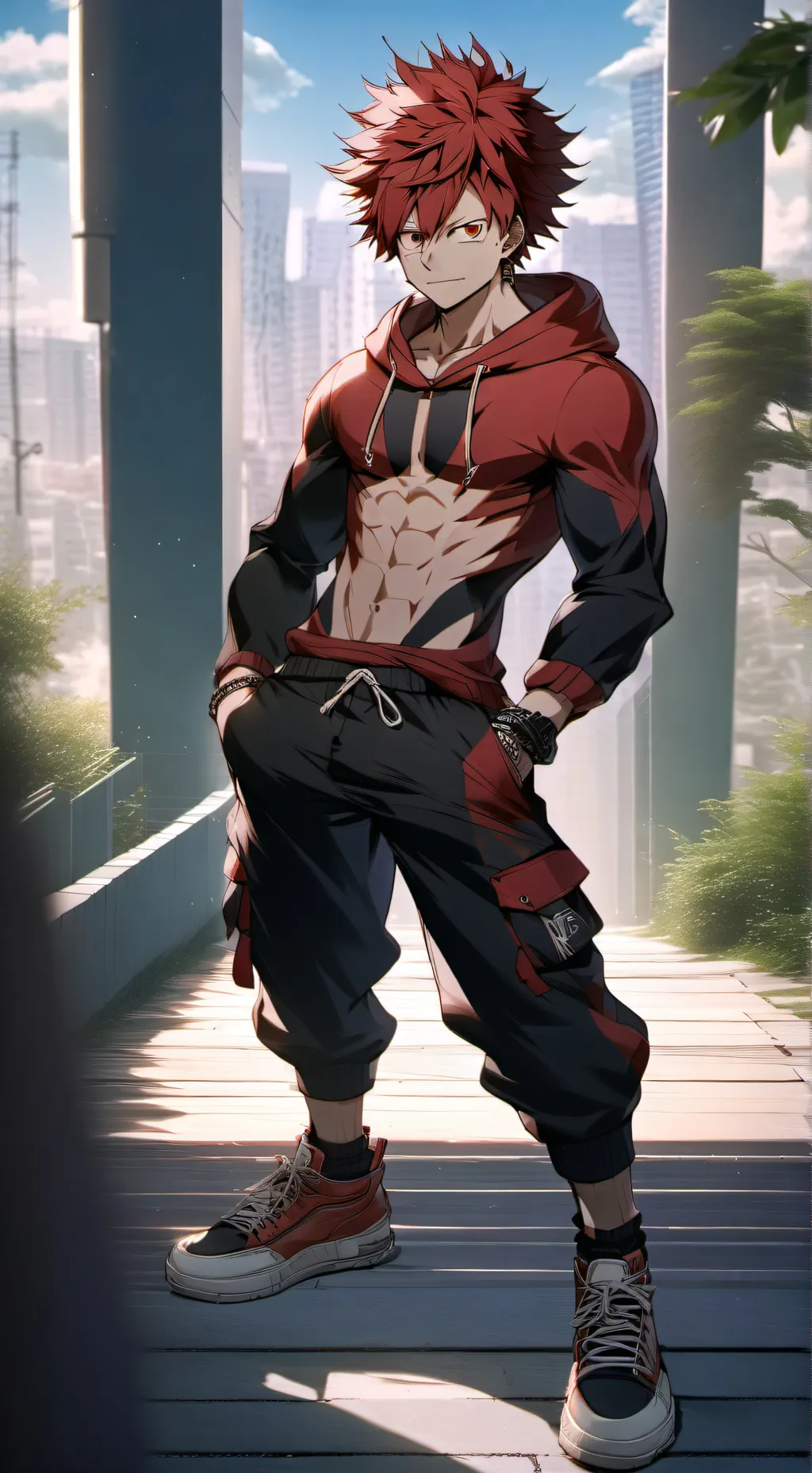 ai character: kirishima background