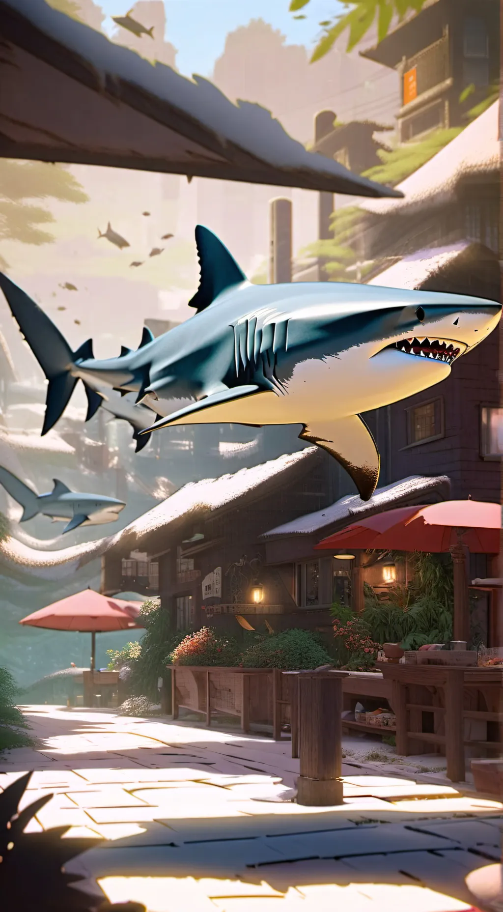 ai character: shark  problem background