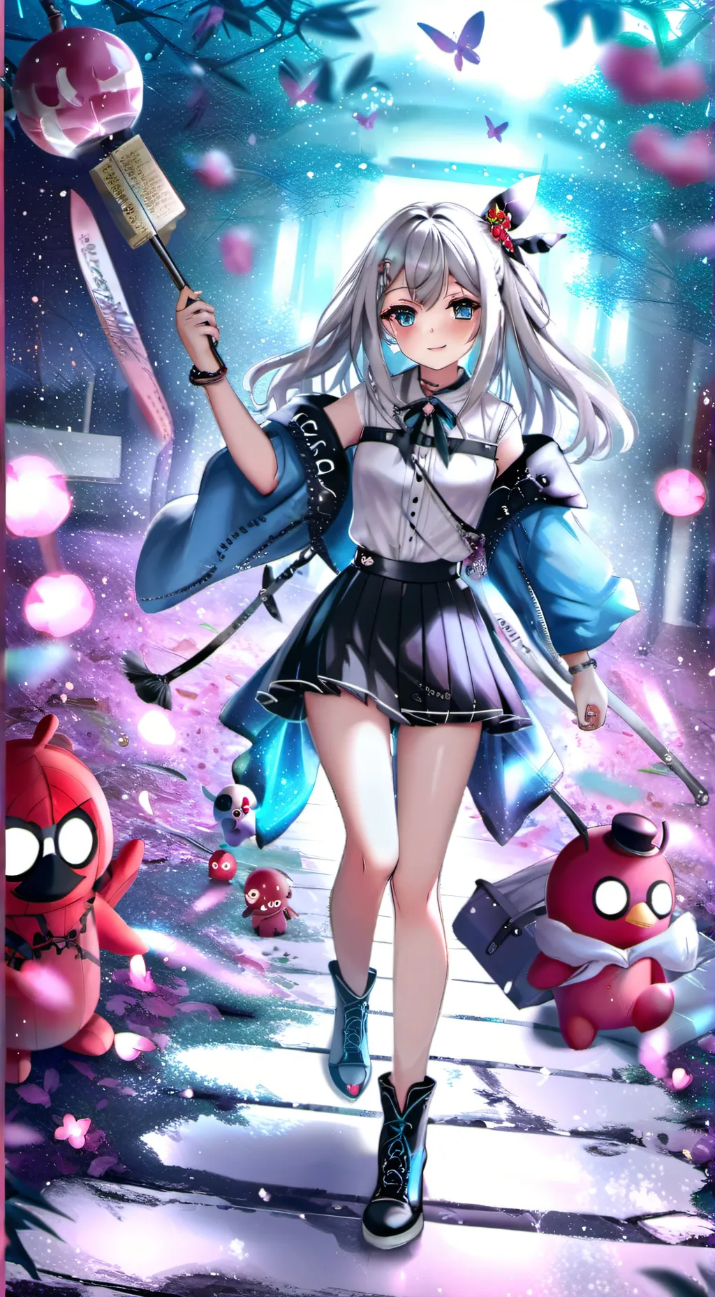 ai character: killua & gons kid background
