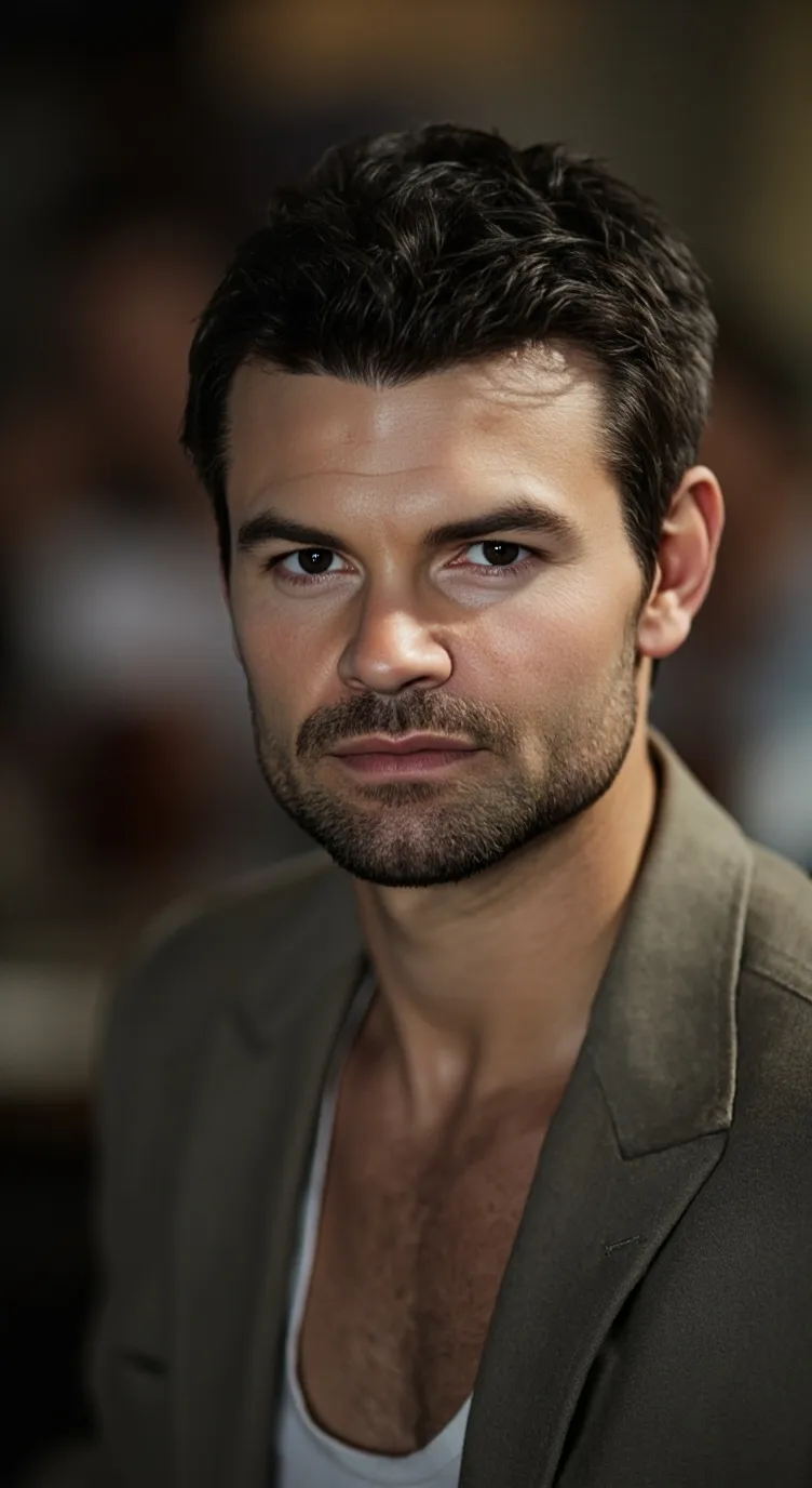 ai character: Daniel Gillies  background