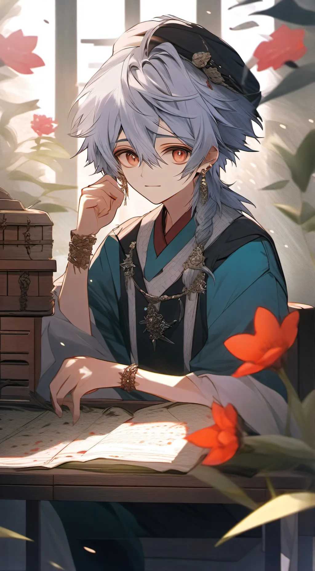 ai character: alexander  background