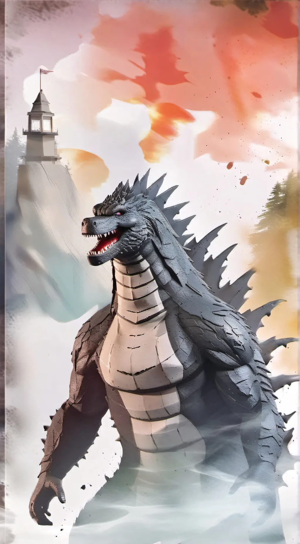ai character: Sh monsterarts background