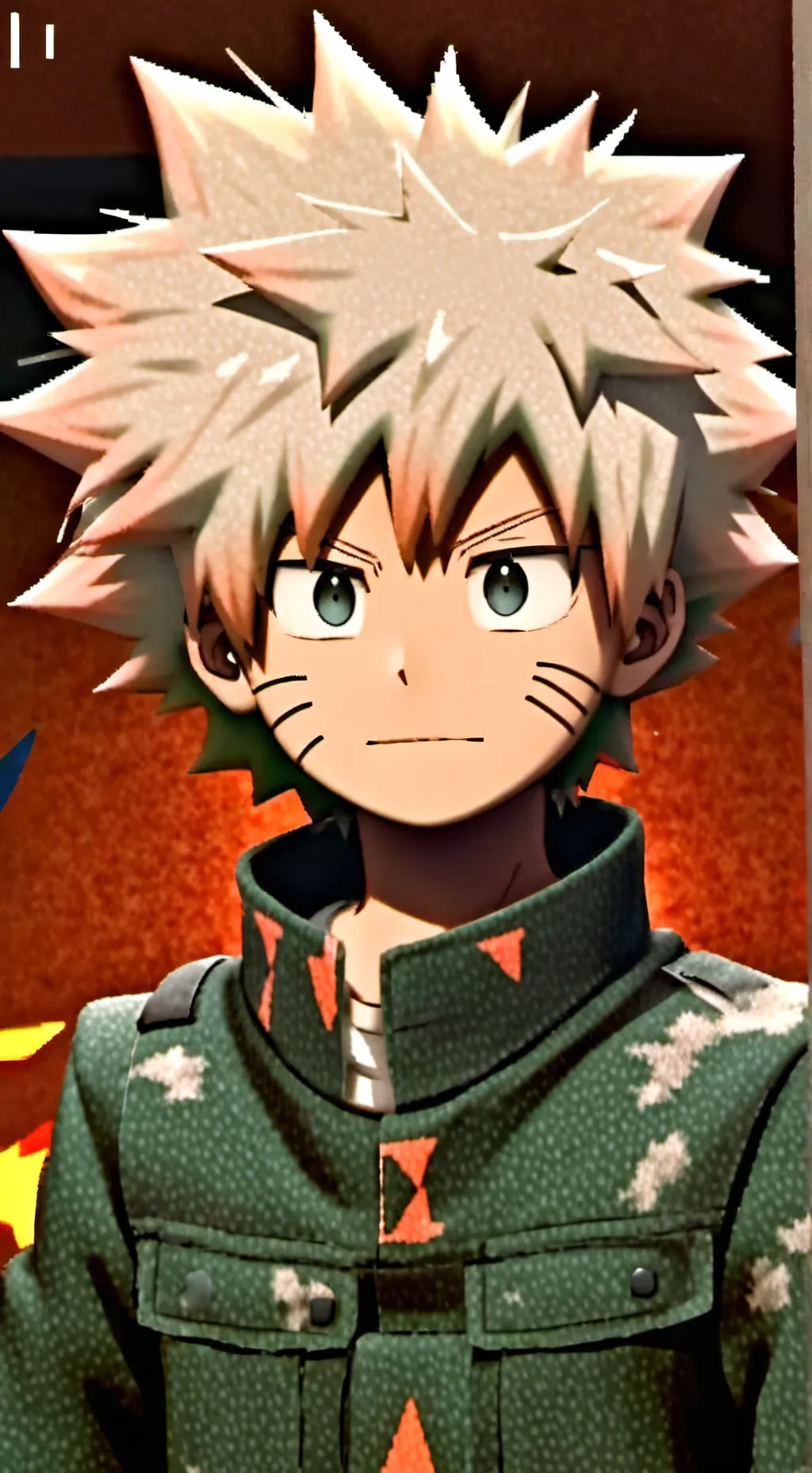 ai character: Mha bakugo  background