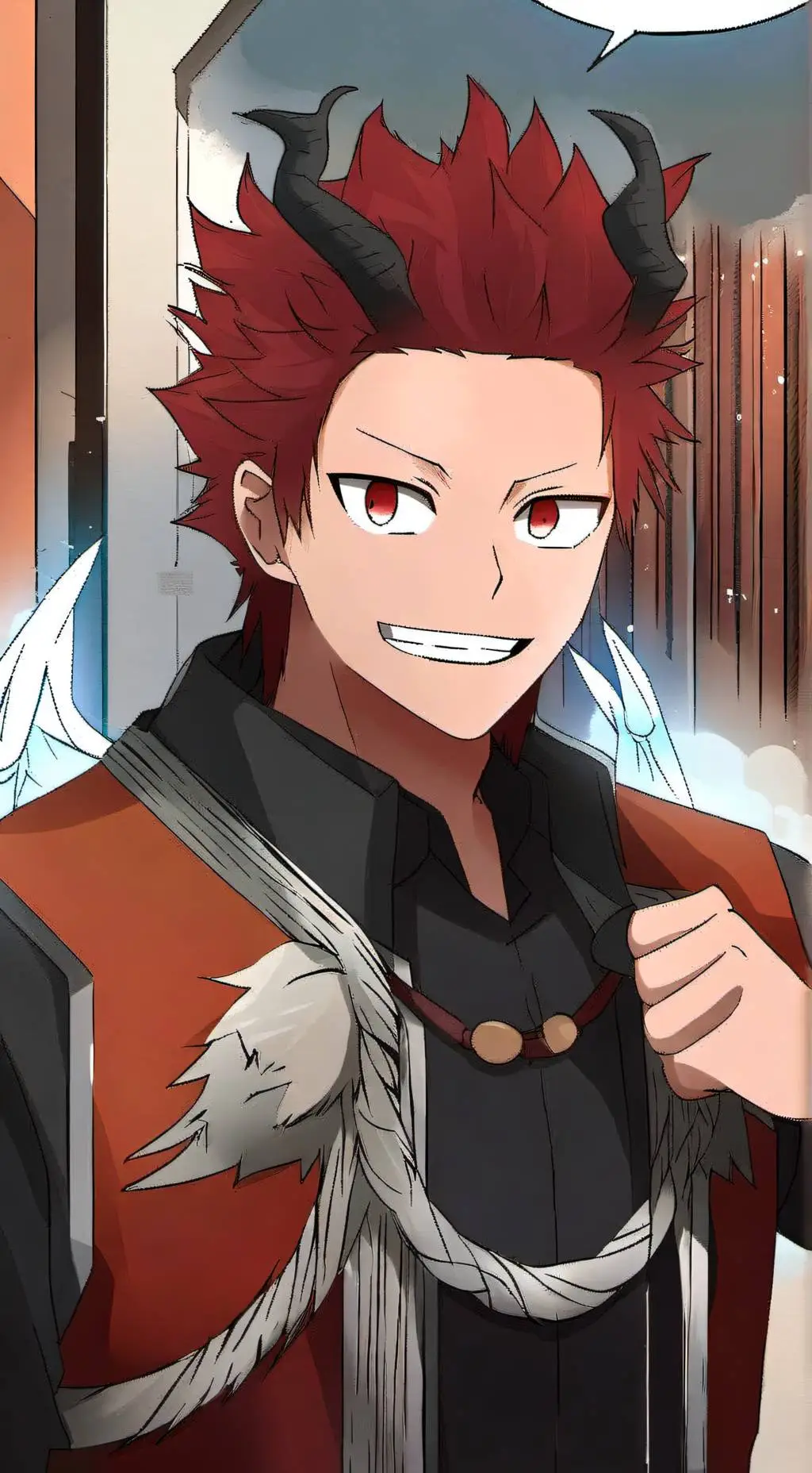 ai character:  Dragon Kirishima background