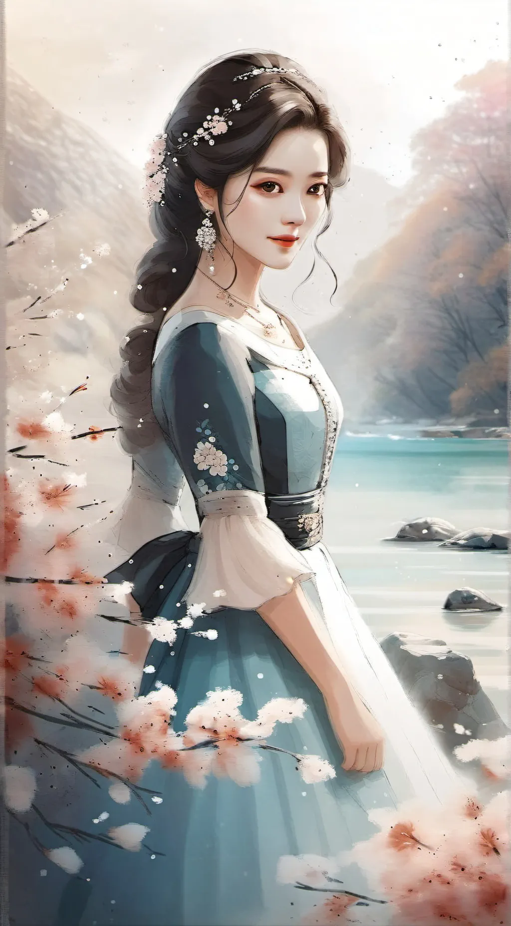 ai character: Reah  background