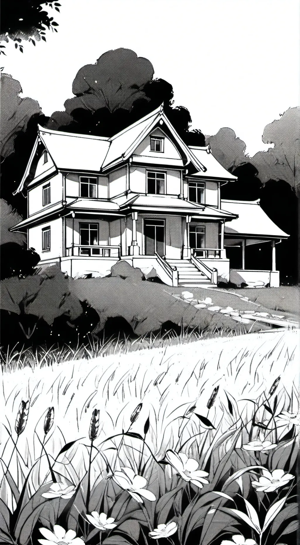 ai character: Sprunki House background