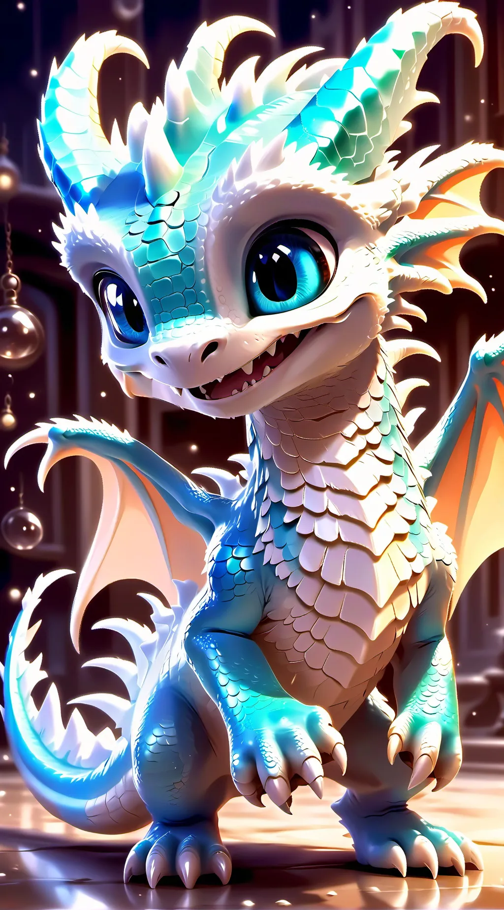 ai character: light fury  background