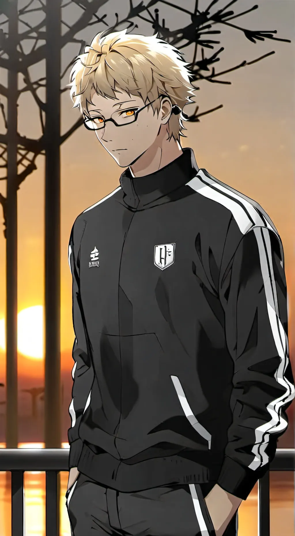 ai character: Tsukishima Kei background