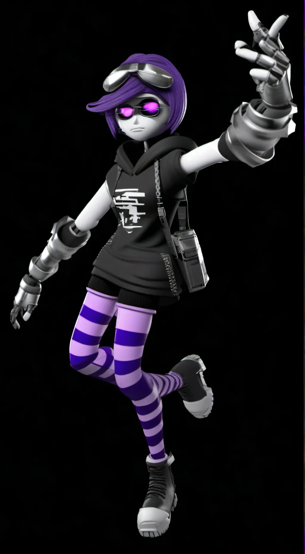 ai character: Uzi background