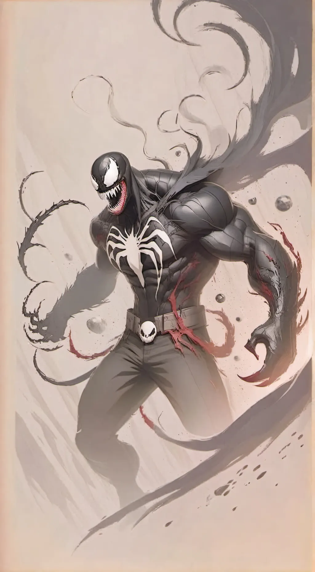 ai character: Venom   background