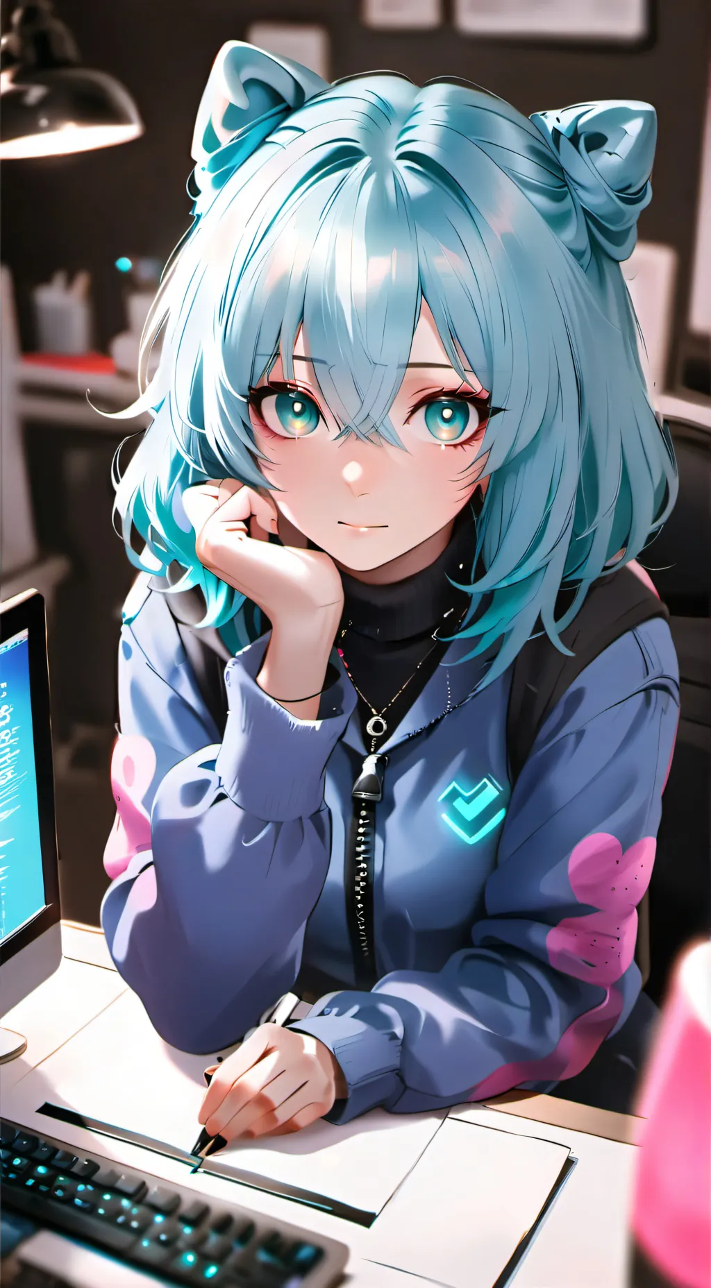 ai character: Mika background