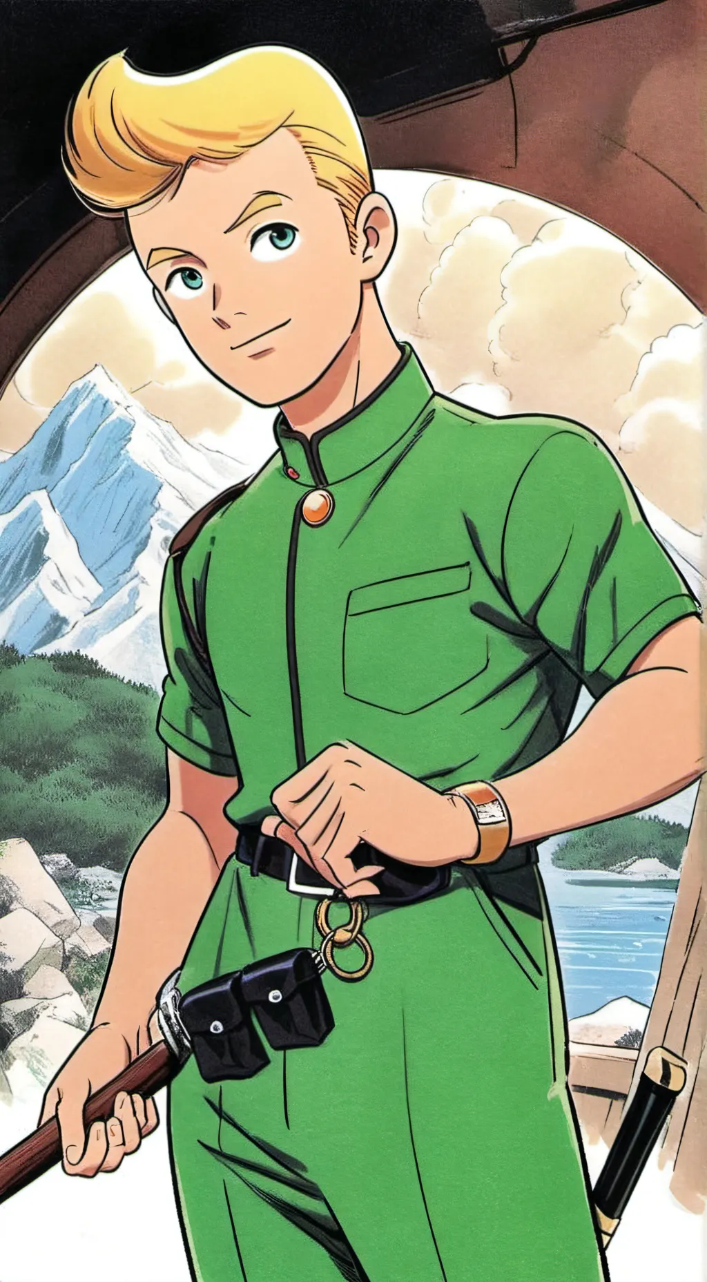 ai character: Tintin background