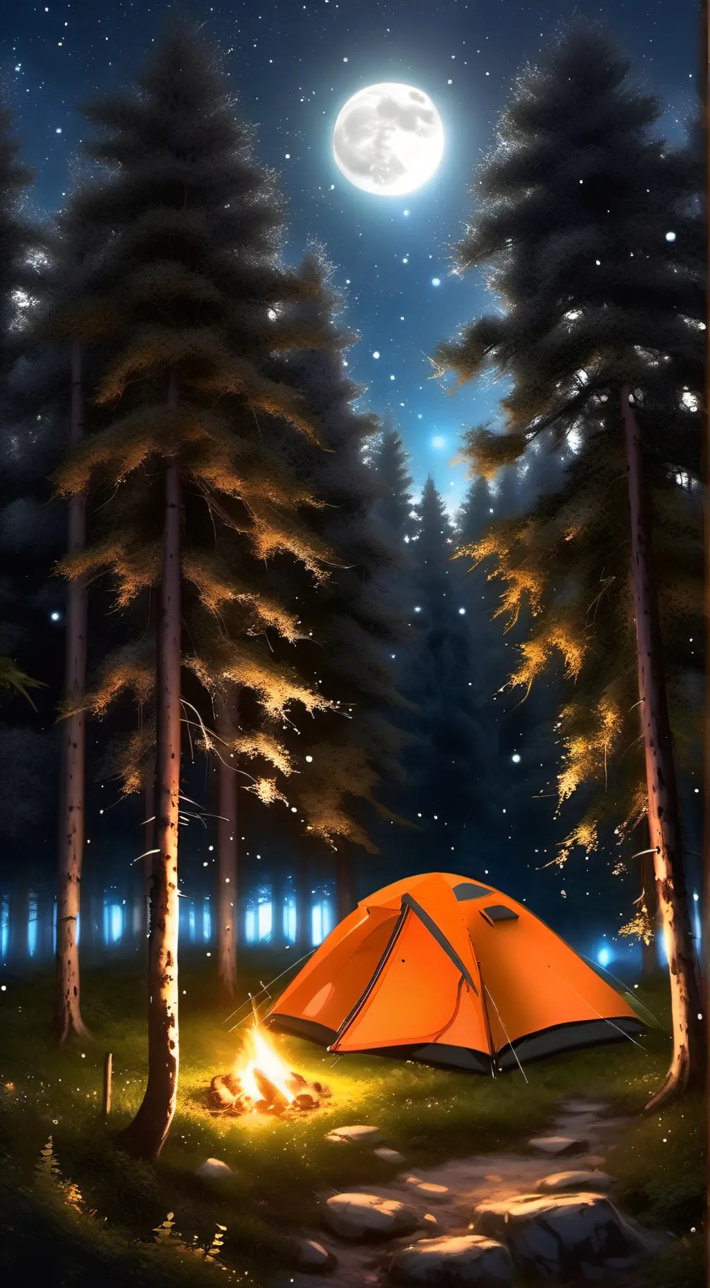 ai character: Fpe Camping  background
