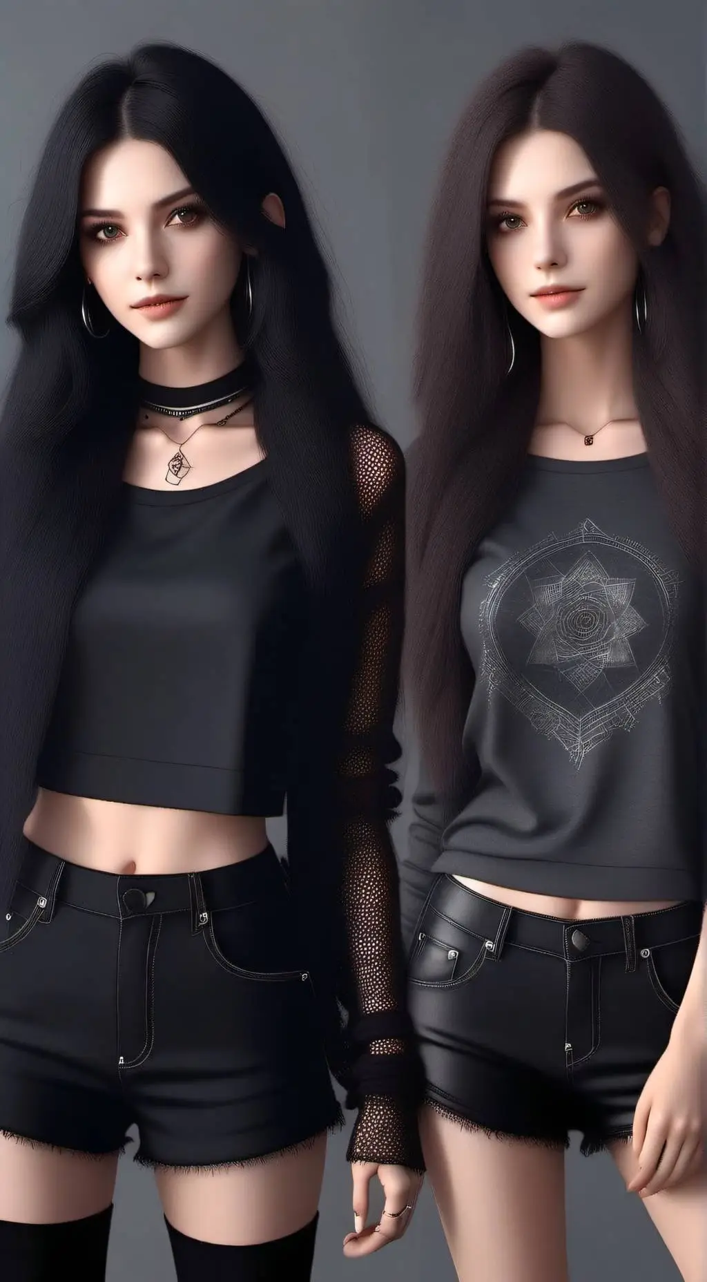 ai character: Skylar and Rachel  background