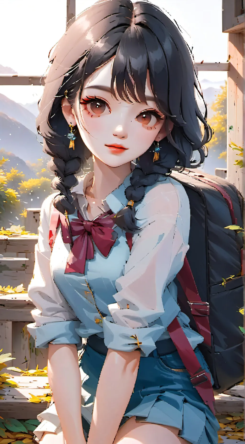 ai character: Emily. background